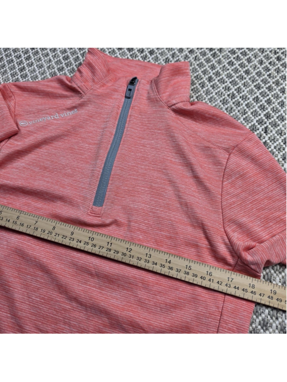 Vineyard Vines OTG Sankaty Quarter Zip Pullover Women’s XS Heather Pink Golf - Picture 12 of 14